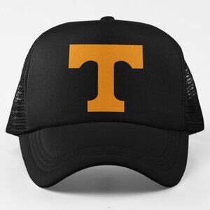 NEW Tennessee Volunteers Power T Foam Trucker Mesh Snapback Hat BLACK